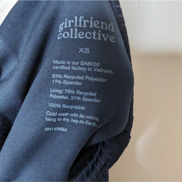 Girlfriend Collective Blue Ribbed Leggings | Size XS - Picture 4 of 10